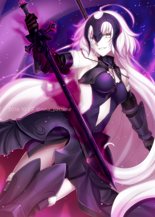 jeanne d'arc alter (fate and 1 more) drawn by nina_(pastime)