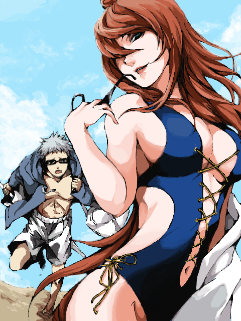 terumi mei and choujuurou (naruto and 1 more) drawn by akagi_soushi