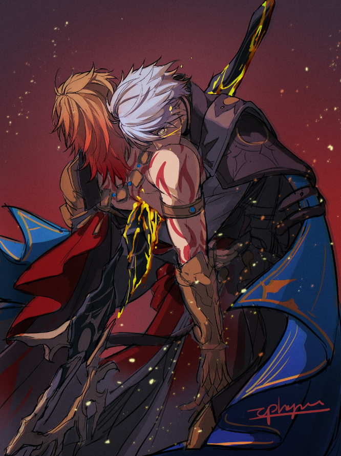 phainon and mydei (honkai and 1 more) drawn by tphageru