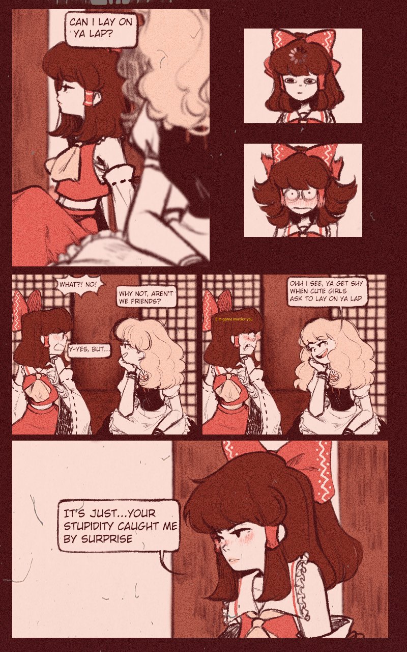 hakurei reimu and kirisame marisa (touhou) drawn by pixie_(milkywaypixies)