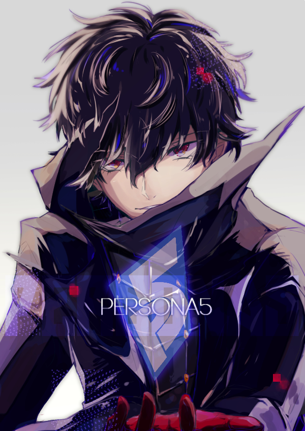 amamiya ren and joker (persona and 1 more) drawn by yuusaku21