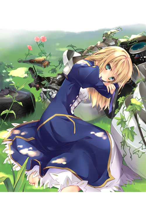 artoria pendragon and saber (fate and 1 more) drawn by bankoku_ayuya