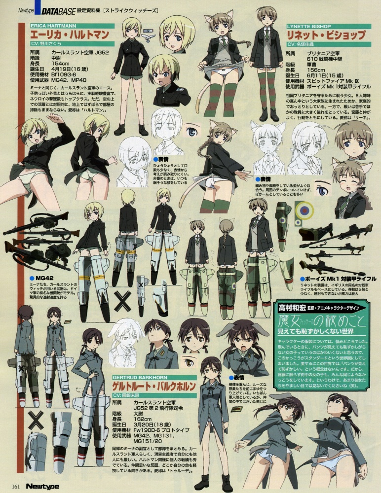 erica hartmann, gertrud barkhorn, and lynette bishop (world witches series and 1 more) drawn by takamura_kazuhiro