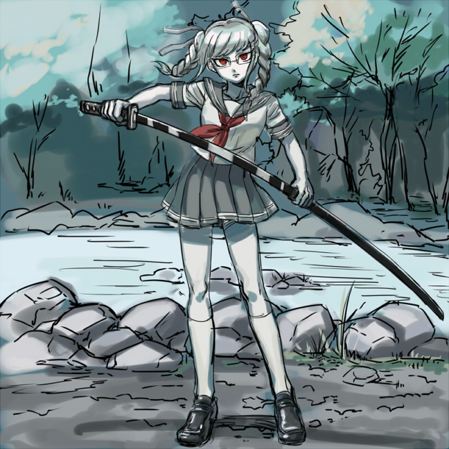 pekoyama peko (danganronpa and 1 more) drawn by pall