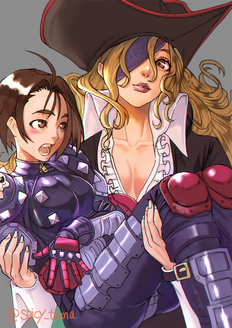 kazama akira and ruby heart (marvel vs. capcom and 2 more) drawn by tsuna_(akmu8832)