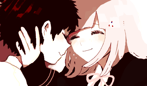 nanami chiaki and hinata hajime (danganronpa and 2 more) drawn by maco22