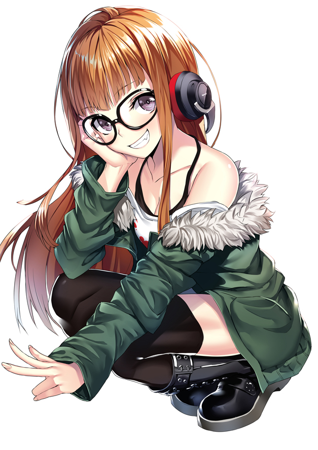 sakura futaba (persona and 1 more) drawn by heirou