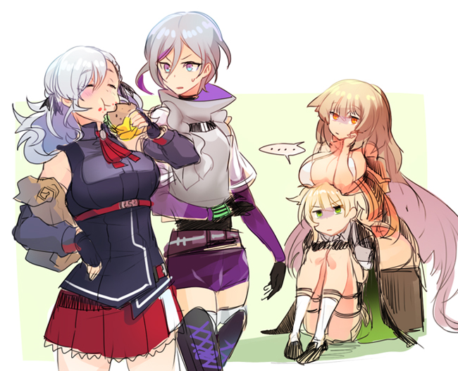 spas-12, welrod mkii, m37, and contender (girls' frontline) drawn by wangpo