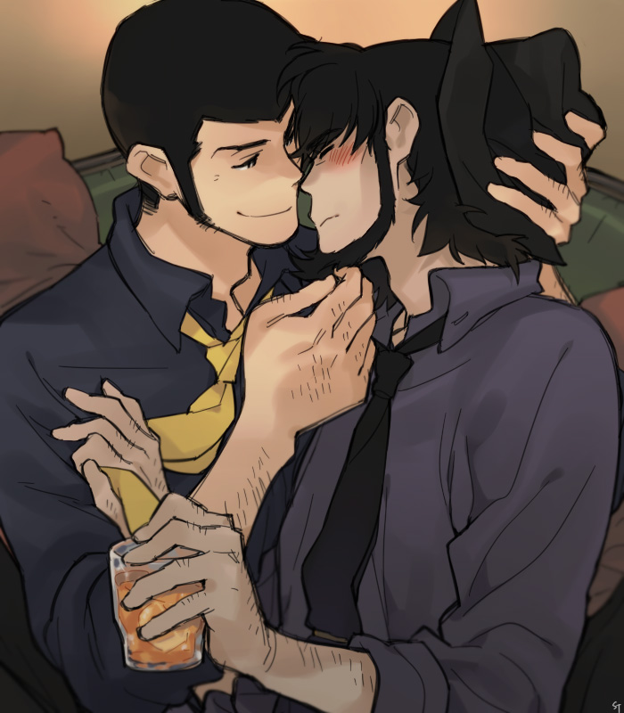 arsene lupin iii and jigen daisuke (lupin iii) drawn by toujou_sakana