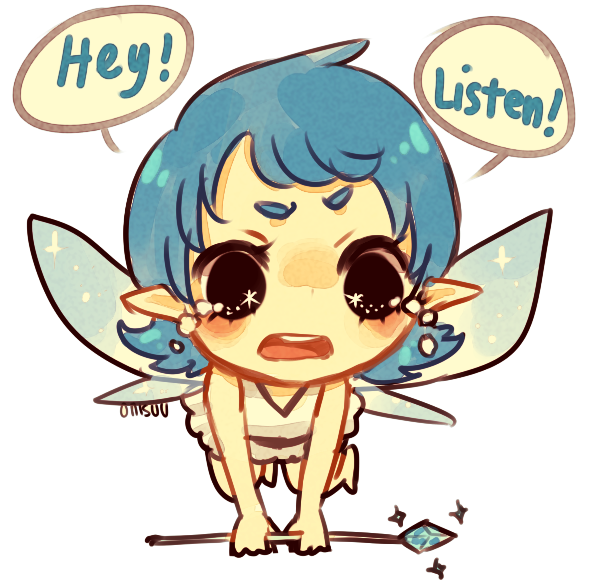 navi (the legend of zelda and 1 more) drawn by onisuu