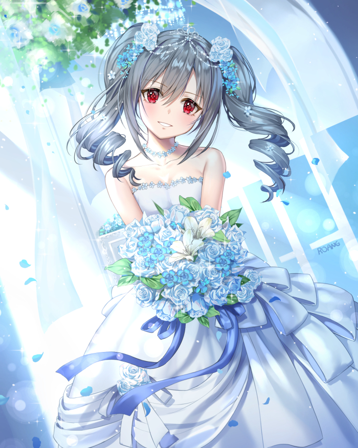 kanzaki ranko (idolmaster and 2 more) drawn by roang