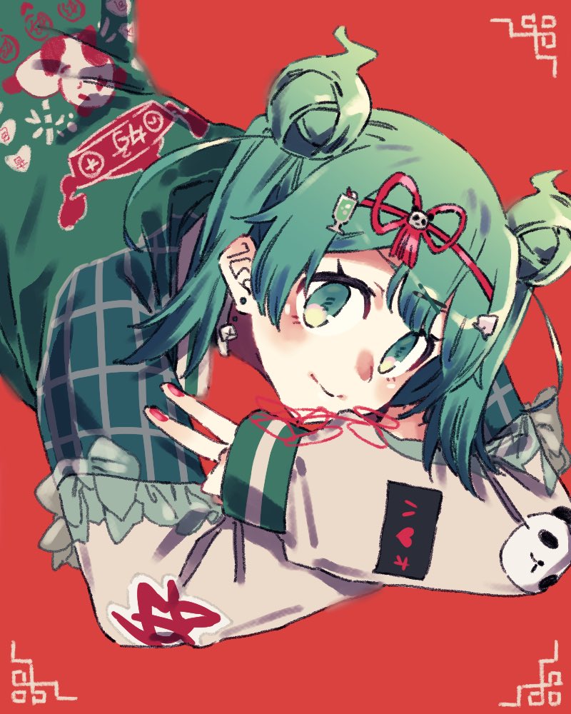 hatsune miku (vocaloid and 1 more) drawn by tere_douga