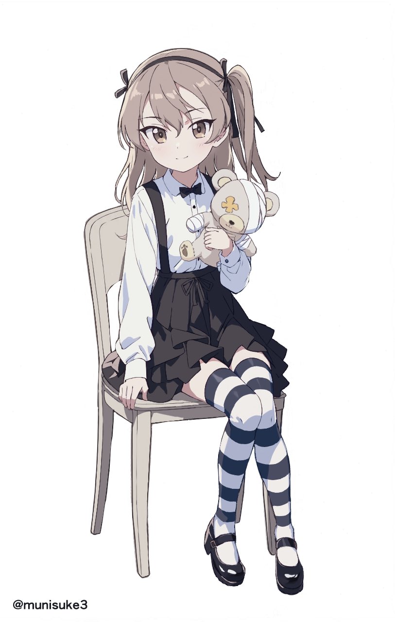 shimada arisu and boko (girls und panzer) drawn by munisuke_(zrkt7883)
