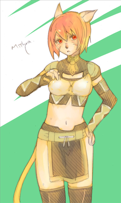 adventurer (final fantasy and 1 more) drawn by inuinui