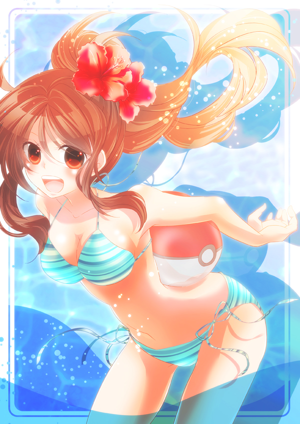 hilda (pokemon and 1 more) drawn by katsuki