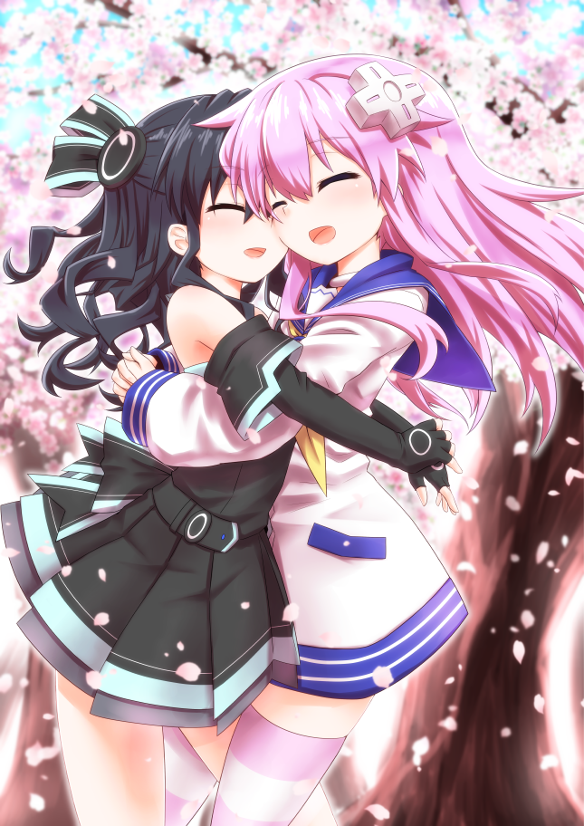 nepgear and uni (neptune) drawn by mizunashi_(second_run)