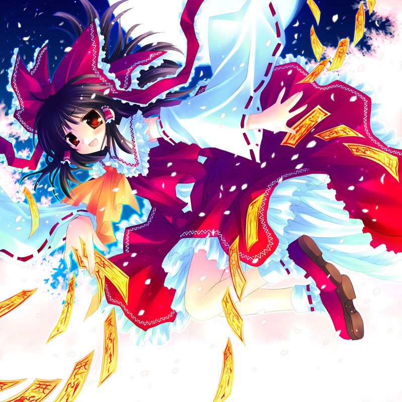 hakurei reimu (touhou and 1 more) drawn by sakurazawa_izumi