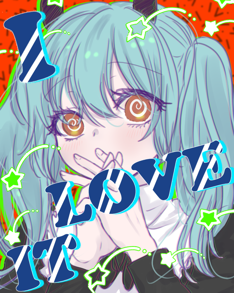 hatsune miku (vocaloid and 1 more) drawn by chesa