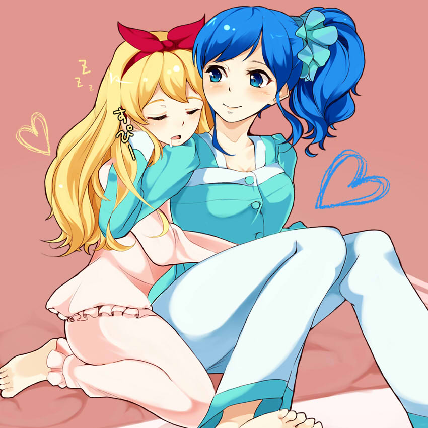 hoshimiya ichigo and kiriya aoi (aikatsu!) drawn by nira_(vira)
