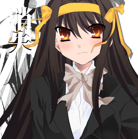 suzumiya haruhi (suzumiya haruhi no yuuutsu and 1 more) drawn by lotton
