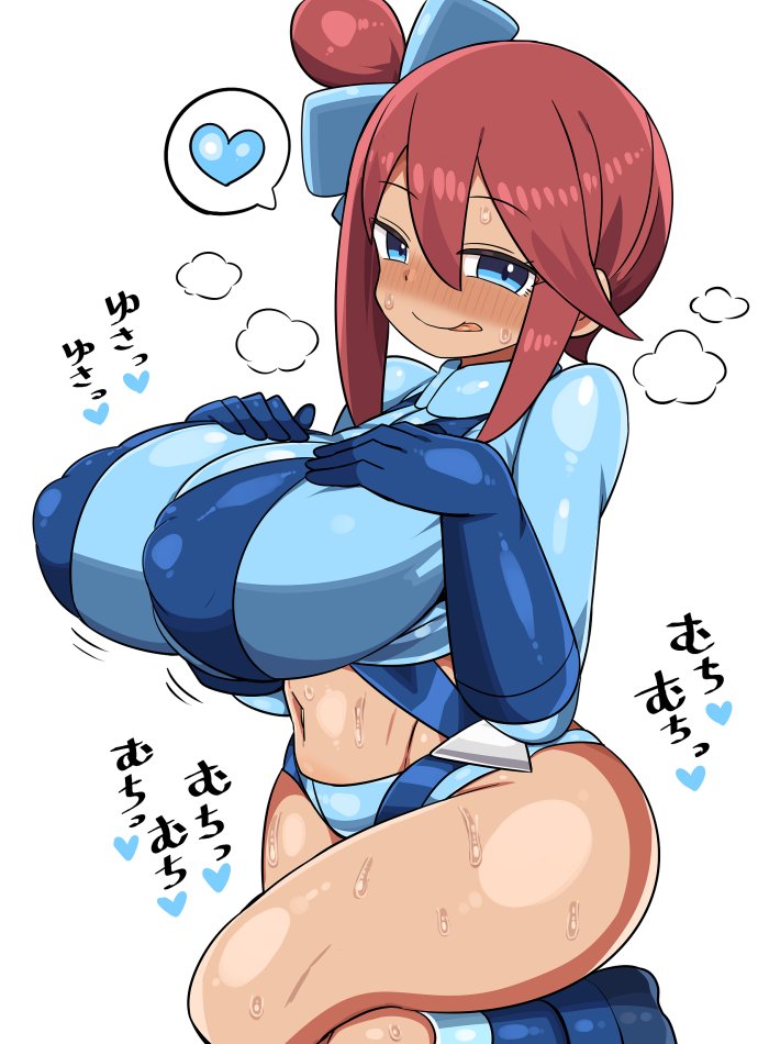 skyla (pokemon and 1 more) drawn by kanikama