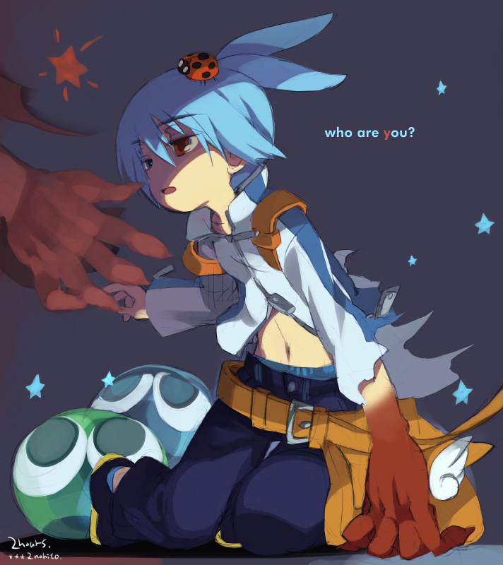 puyo and sig (puyopuyo and 1 more) drawn by ninomotonino