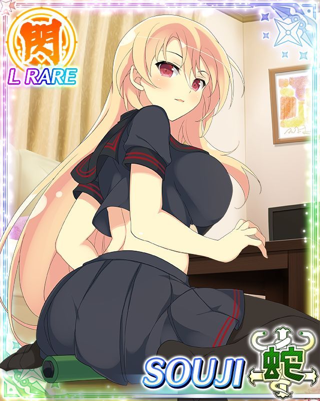 souji (senran kagura and 1 more) drawn by yaegashi_nan