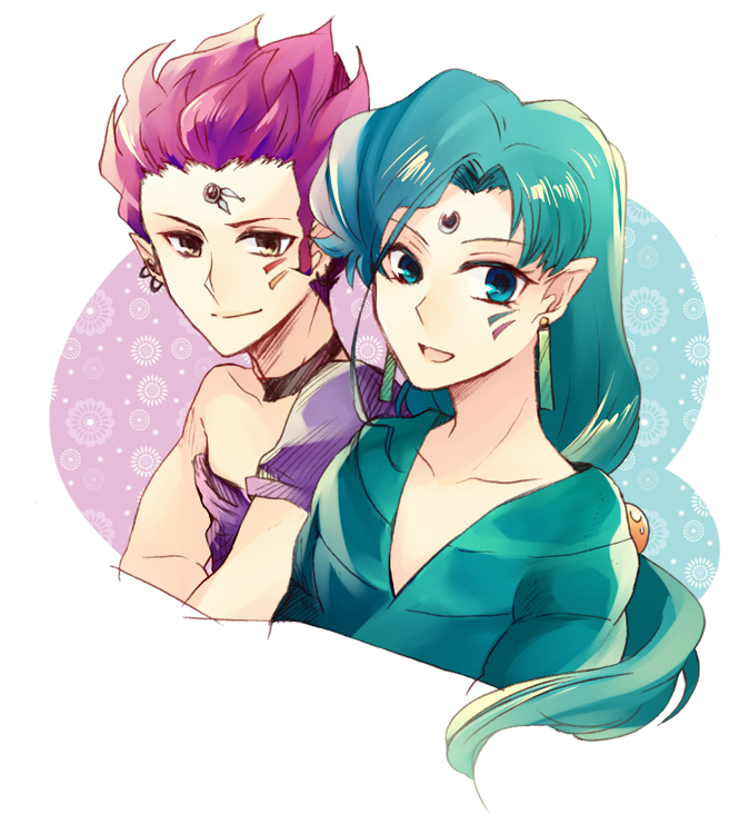 fish eye and hawk eye (bishoujo senshi sailor moon and 1 more) drawn by sugu0v0