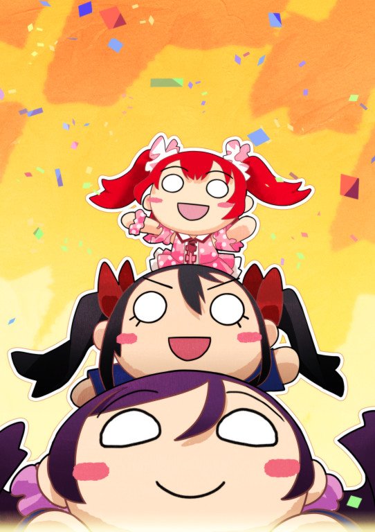 tojo nozomi, yazawa nico, and kurosawa ruby (love live! and 2 more) drawn by redame