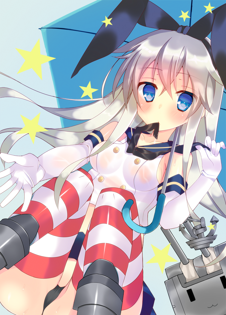 shimakaze and rensouhou-chan (kantai collection) drawn by satsuki_mayuri