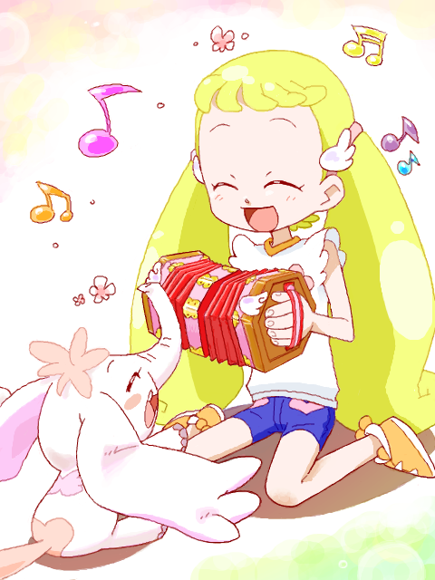 makihatayama hana and pao-chan (ojamajo doremi) drawn by oimossamu