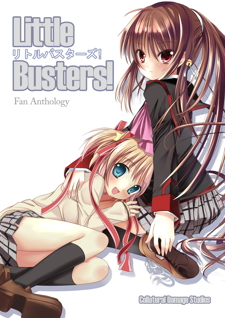 natsume rin and kamikita komari (little busters!) drawn by mycstea and xephonia