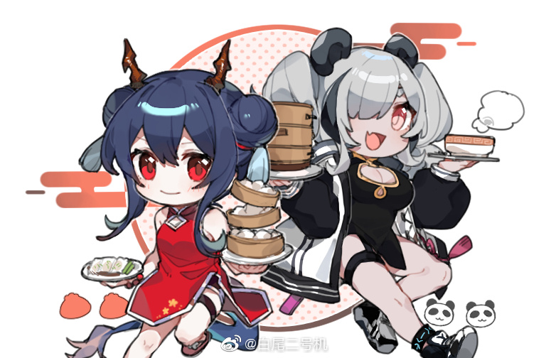 feater and ch'en (arknights) drawn by baiwei_er_hao_ji