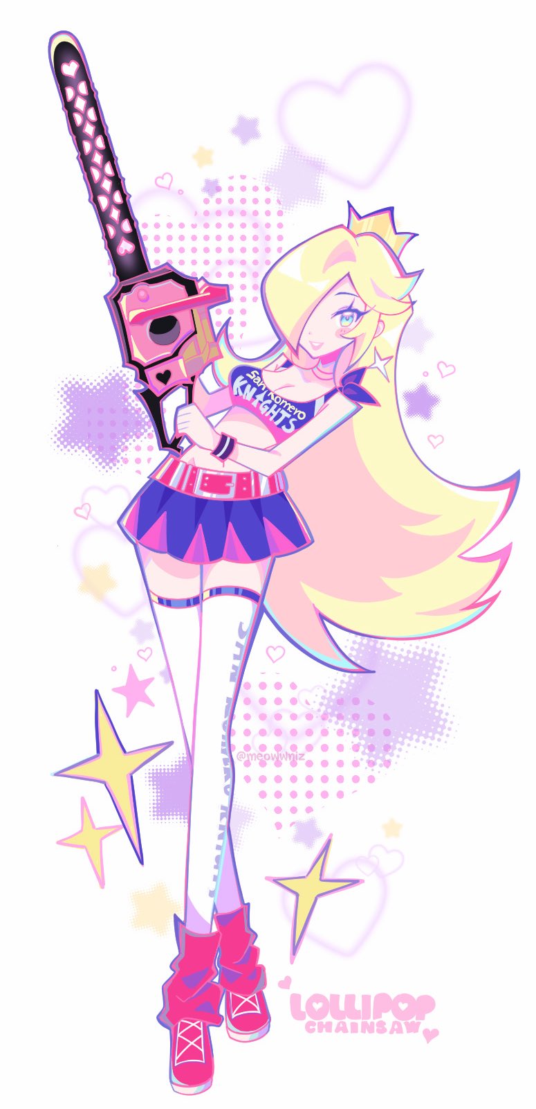 rosalina and juliet starling (mario and 1 more) drawn by meowwniz