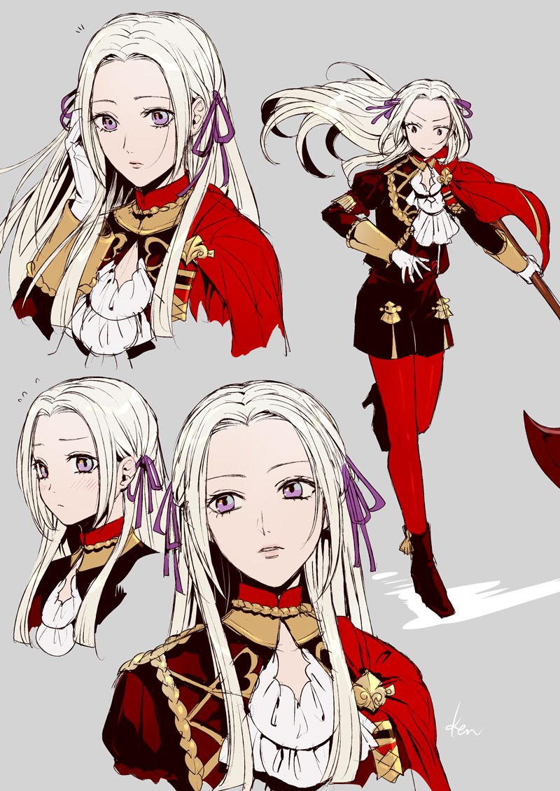 edelgard von hresvelg (fire emblem and 1 more) drawn by akke