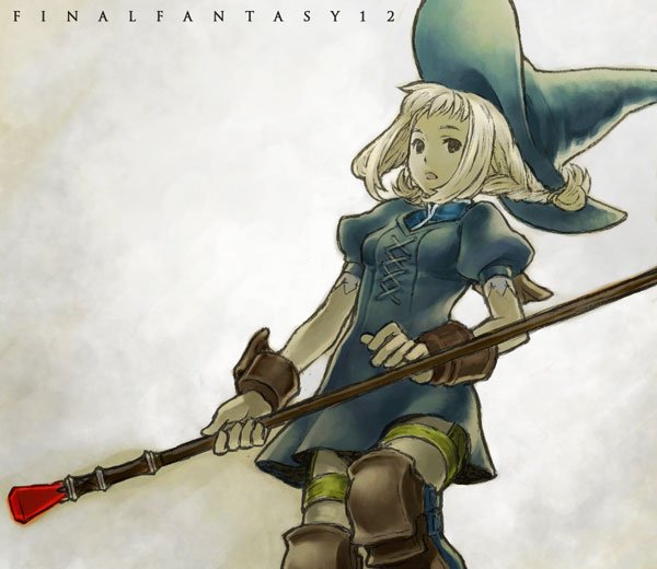 black mage and penelo (final fantasy and 1 more) drawn by nichiq