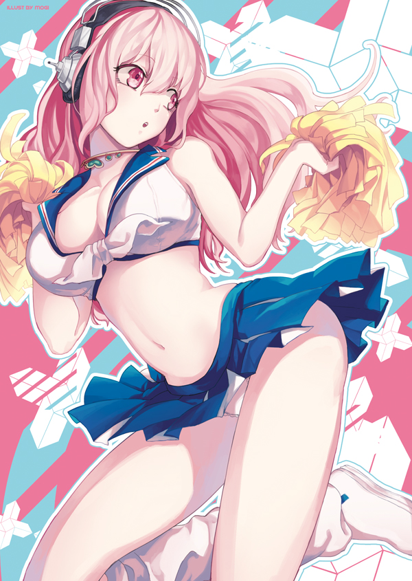 super sonico (nitroplus) drawn by mogi_(green_tea_planet)