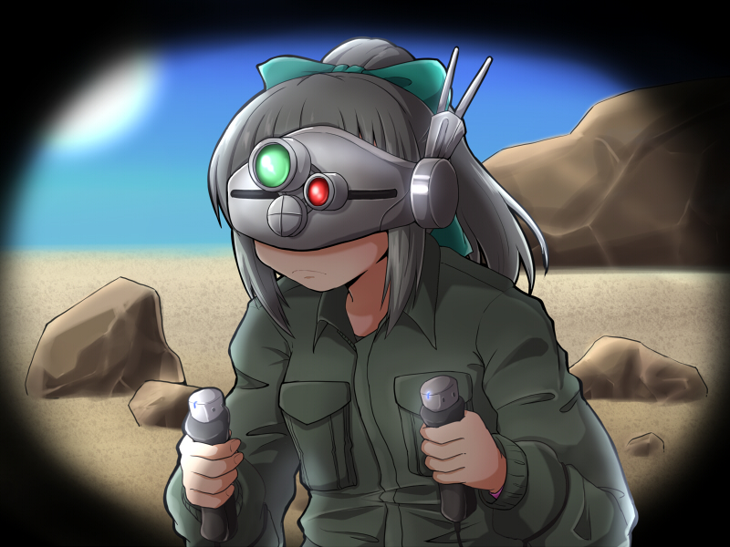 yuubari and scopedog (kantai collection and 1 more) drawn by yukimi_unagi