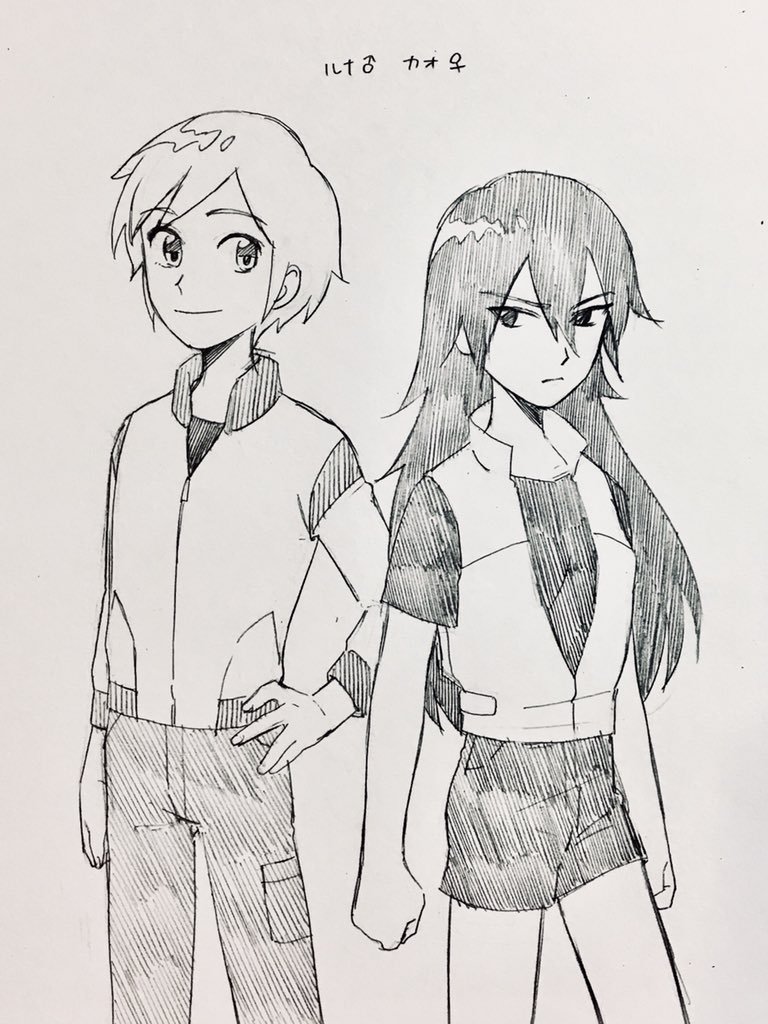 luna and kaoru (mujin wakusei survive) drawn by rakikoko