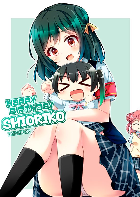 uehara ayumu, takasaki yu, and mifune shioriko (love live! and 1 more) drawn by tekehiro