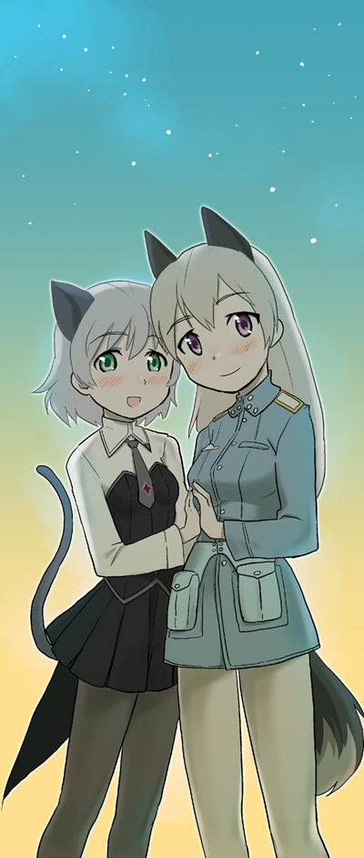 sanya v. litvyak and eila ilmatar juutilainen (world witches series and 1 more) drawn by hekyu