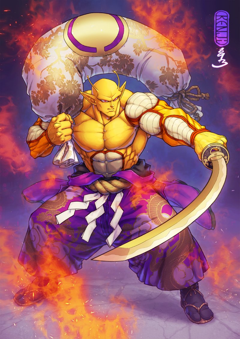 piccolo and orange piccolo (dragon ball and 2 more) drawn by guillem_dauden
