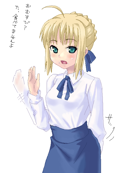 artoria pendragon and saber (fate and 1 more) drawn by hashi