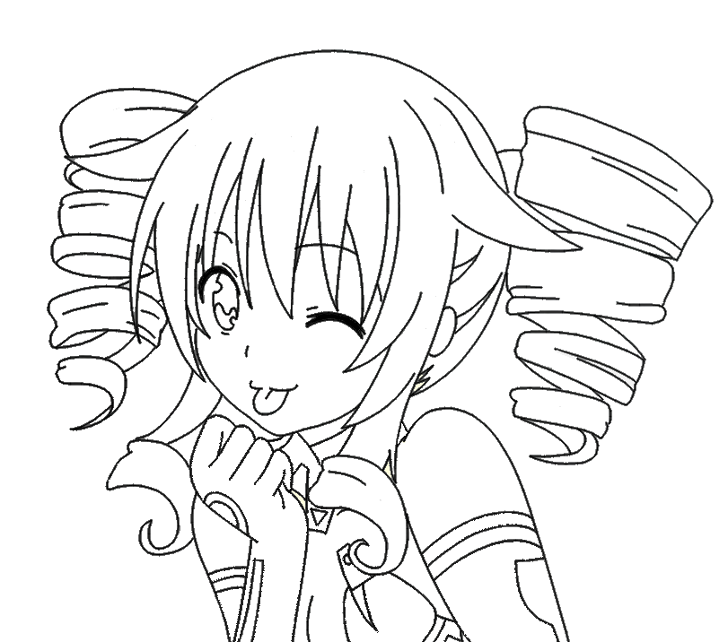 black sister (neptune and 1 more) drawn by crawford_(semochan)