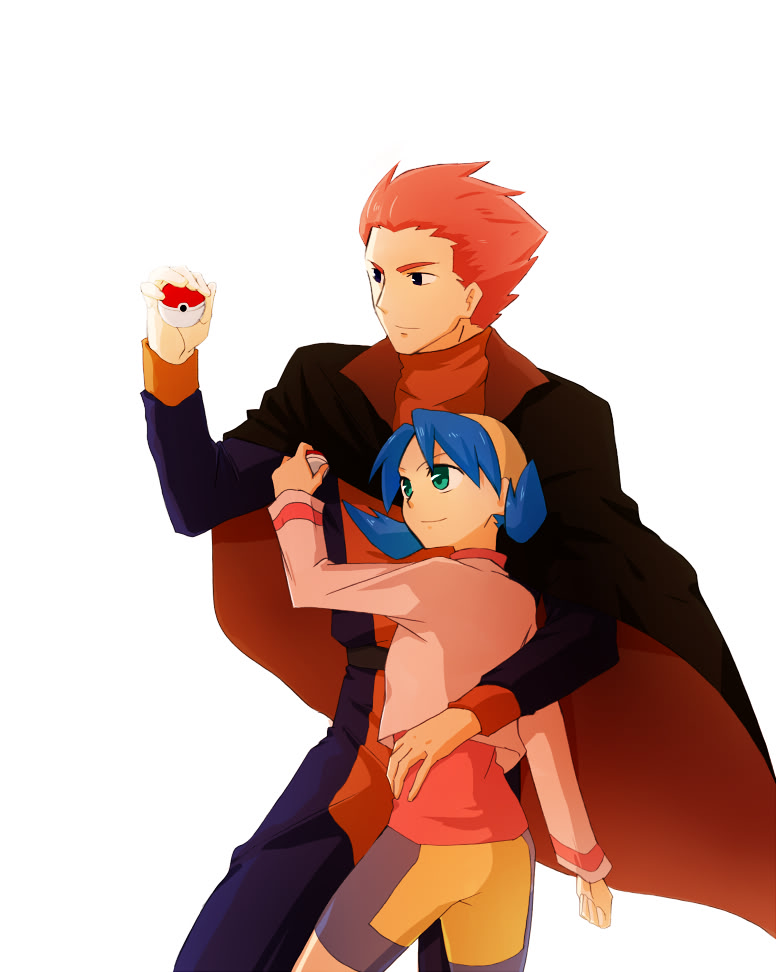 kris and lance (pokemon and 1 more) drawn by mmm73