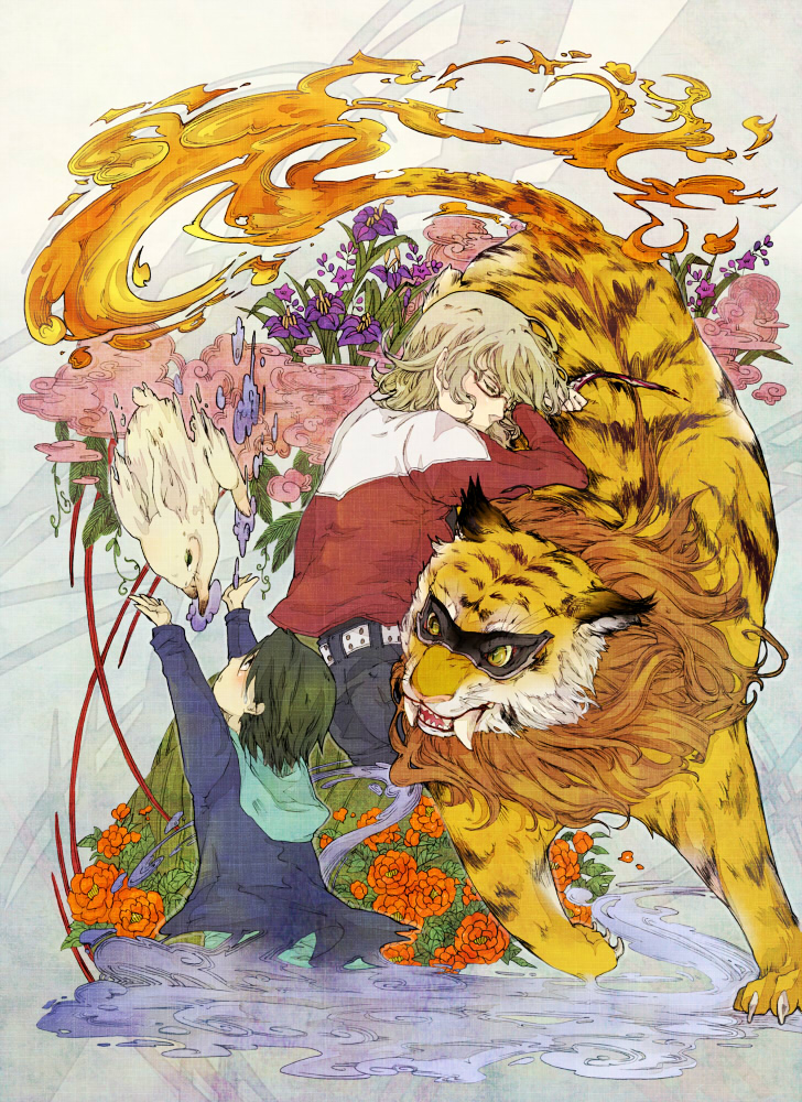barnaby brooks jr. and kaburagi t. kotetsu (tiger & bunny) drawn by cocohore