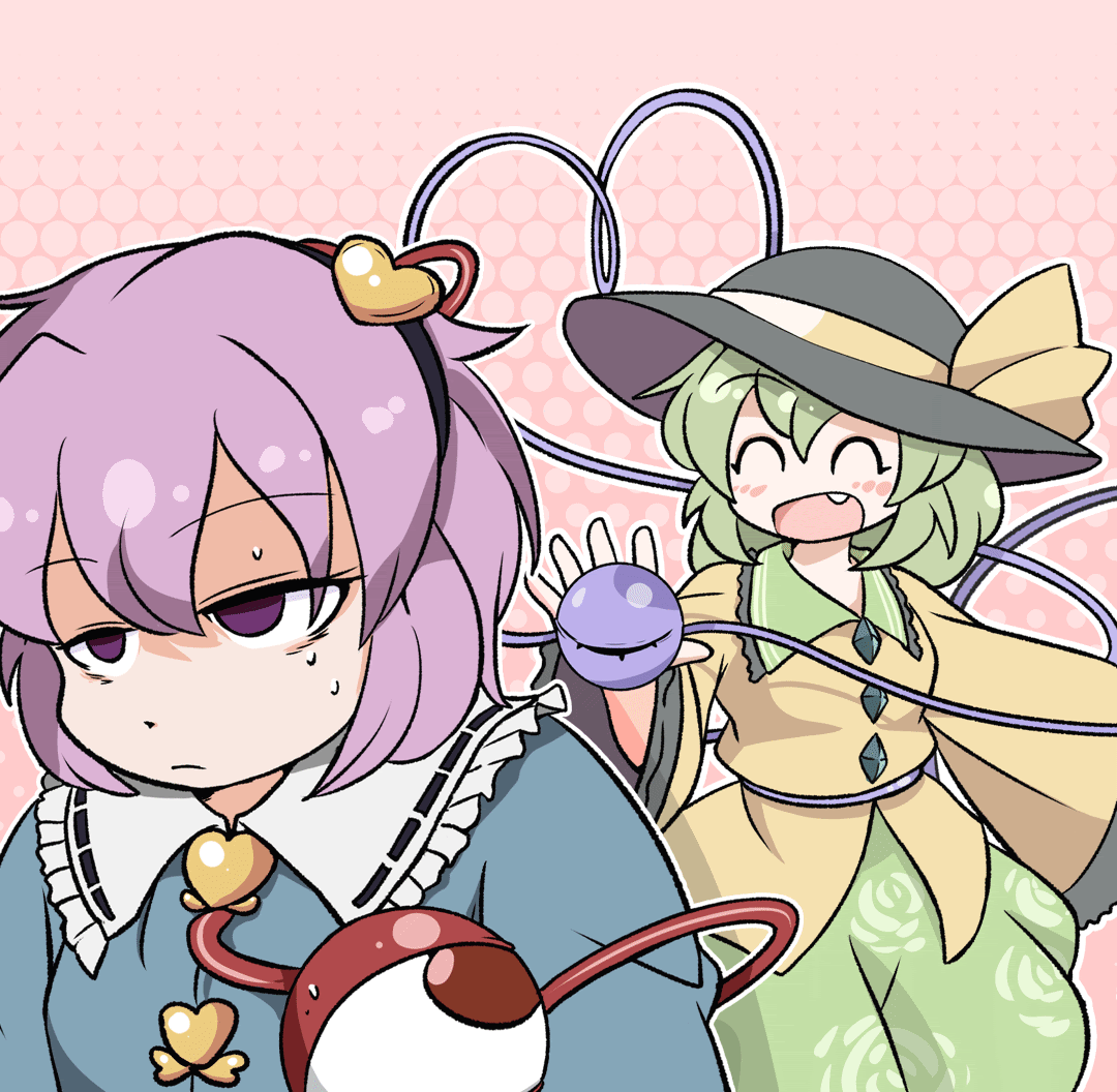komeiji koishi and komeiji satori (touhou) drawn by mirae_somang