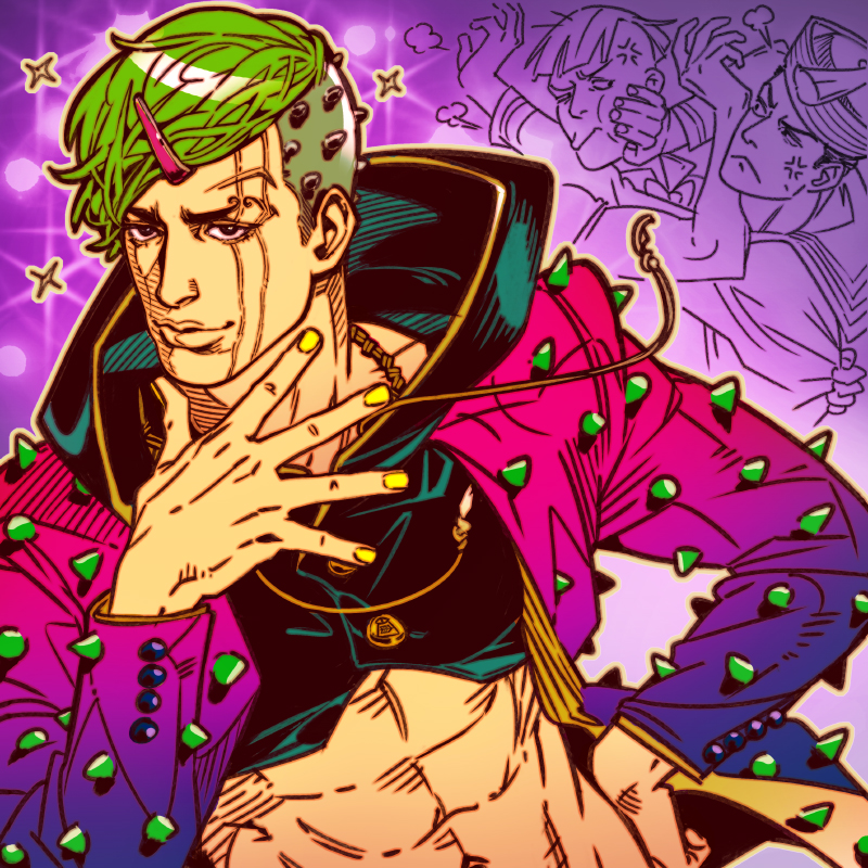 higashikata josuke, higashikata jobin, and higashikata joshu (jojo no kimyou na bouken and 1 more) drawn by akira_atsushi