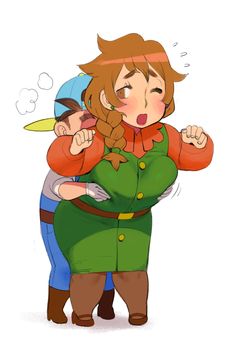 pete and marnie (stardew valley and 1 more) drawn by conto