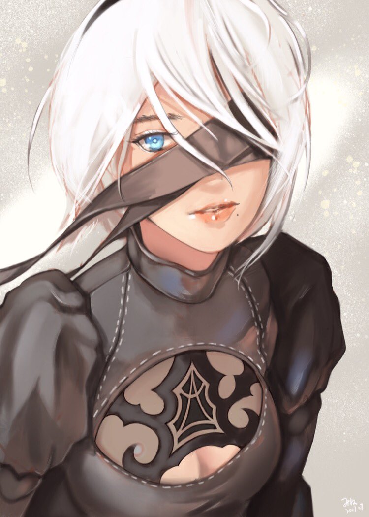 2b (nier and 1 more) drawn by melvin_lam
